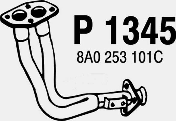 Fenno P1345 - Exhaust Pipe car-mod.net