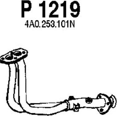 Fenno P1219 - Exhaust Pipe car-mod.net
