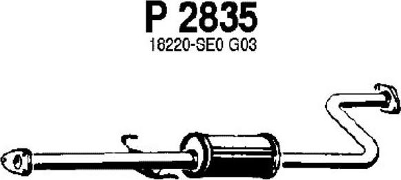 Fenno P2835 - Middle Silencer car-mod.net