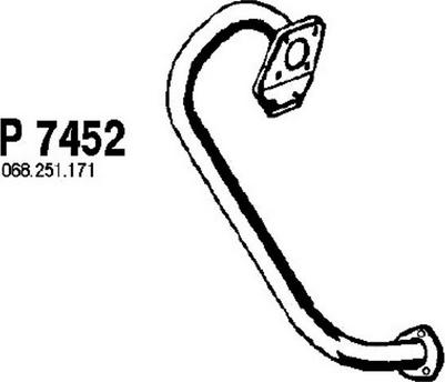 Fenno P7452 - Exhaust Pipe car-mod.net