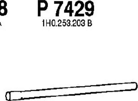 Fenno P7429 - Exhaust Pipe car-mod.net