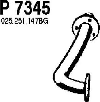 Fenno P7345 - Exhaust Pipe car-mod.net