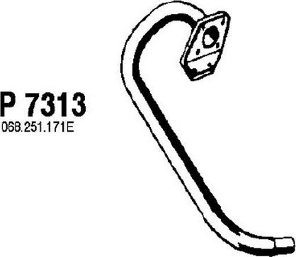 Fenno P7313 - Exhaust Pipe car-mod.net
