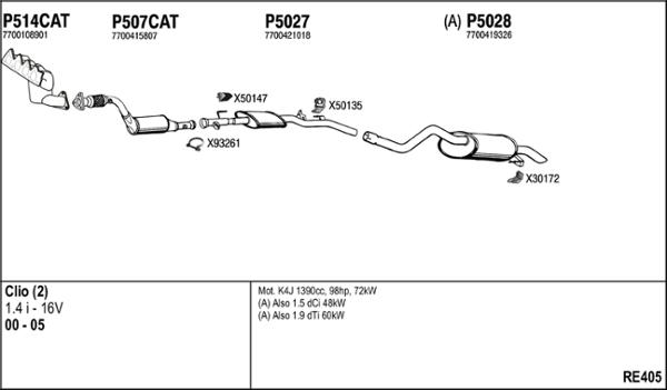 Fenno RE405 - Exhaust System car-mod.net