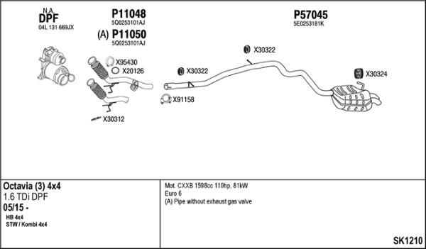 Fenno SK1210 - Exhaust System car-mod.net