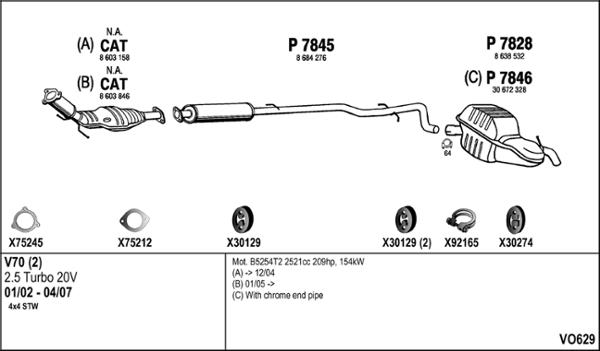 Fenno VO629 - Exhaust System car-mod.net