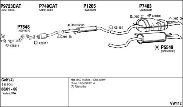 Fenno VW412 - Exhaust System car-mod.net