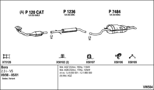 Fenno VW504 - Exhaust System car-mod.net