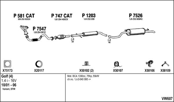Fenno VW607 - Exhaust System car-mod.net