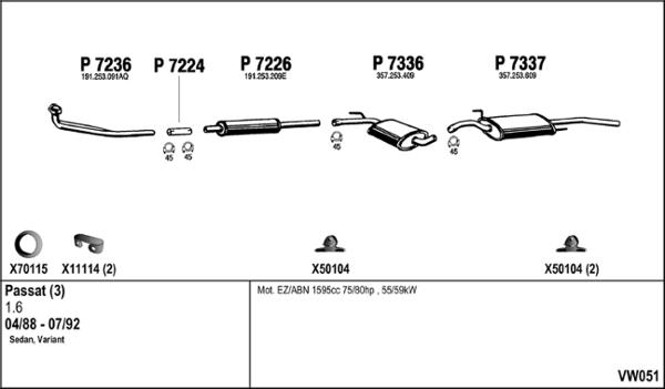 Fenno VW051 - Exhaust System car-mod.net