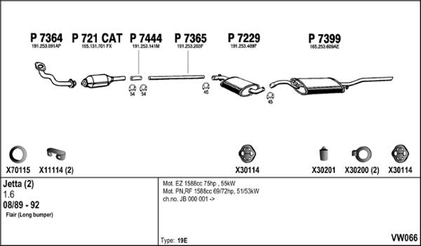 Fenno VW066 - Exhaust System car-mod.net