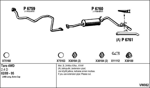 Fenno VW062 - Exhaust System car-mod.net