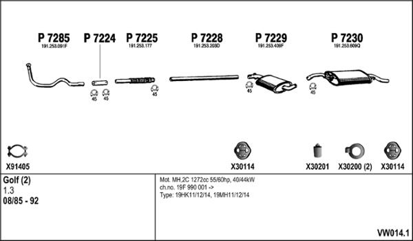 Fenno VW014.1 - Exhaust System car-mod.net
