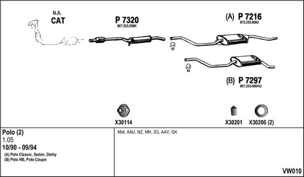 Fenno VW010 - Exhaust System car-mod.net