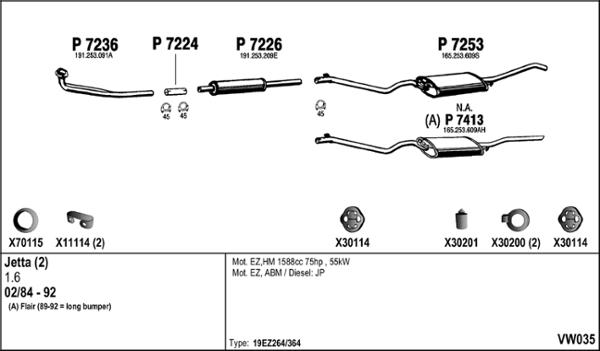 Fenno VW035 - Exhaust System car-mod.net