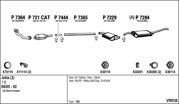 Fenno VW036 - Exhaust System car-mod.net