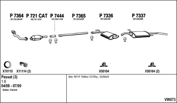 Fenno VW073 - Exhaust System car-mod.net