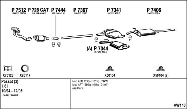 Fenno VW140 - Exhaust System car-mod.net