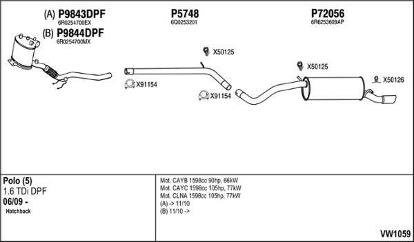 Fenno VW1059 - Exhaust System car-mod.net