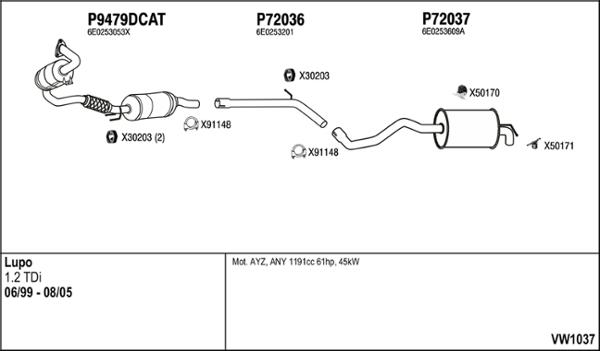 Fenno VW1037 - Exhaust System car-mod.net