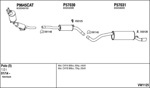 Fenno VW1125 - Exhaust System car-mod.net