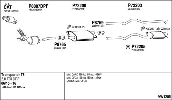Fenno VW1255 - Exhaust System car-mod.net