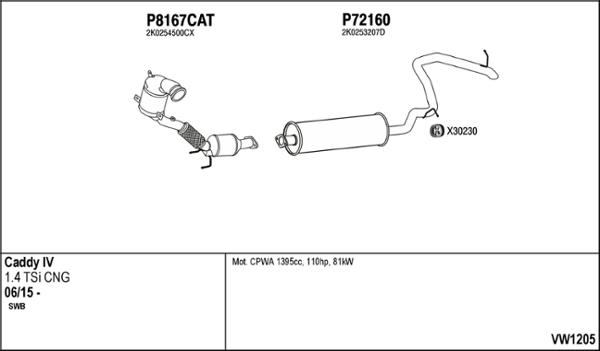 Fenno VW1205 - Exhaust System car-mod.net