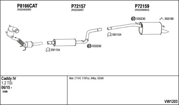 Fenno VW1203 - Exhaust System car-mod.net