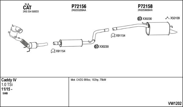Fenno VW1202 - Exhaust System car-mod.net