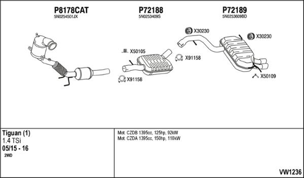 Fenno VW1236 - Exhaust System car-mod.net