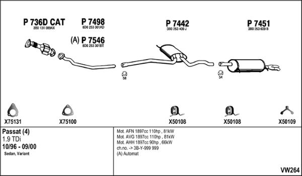 Fenno VW264 - Exhaust System car-mod.net