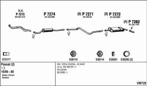 Fenno VW729 - Exhaust System car-mod.net