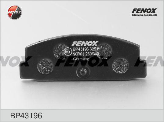 Fenox BP43196 - Brake Pad Set, disc brake car-mod.net
