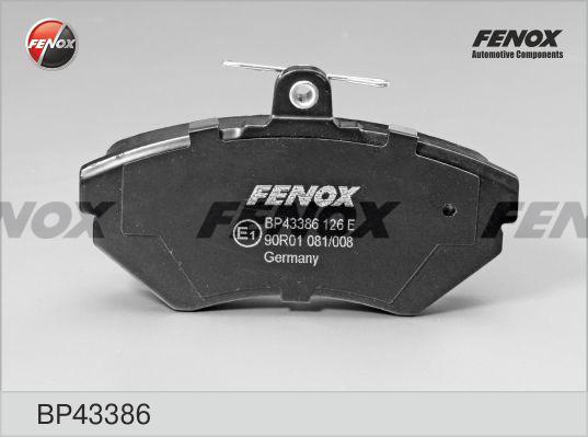 Fenox BP43386 - Brake Pad Set, disc brake car-mod.net