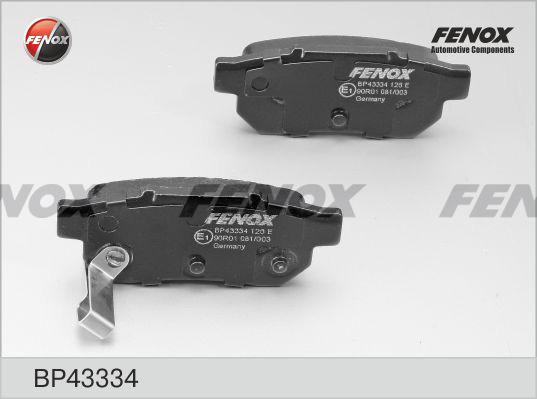 Fenox BP43334 - Brake Pad Set, disc brake car-mod.net