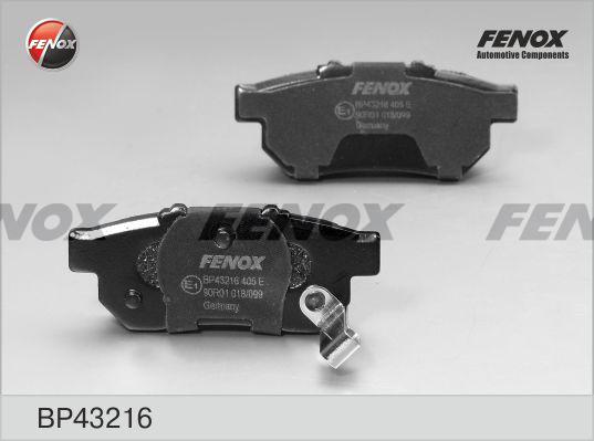 Fenox BP43216 - Brake Pad Set, disc brake car-mod.net