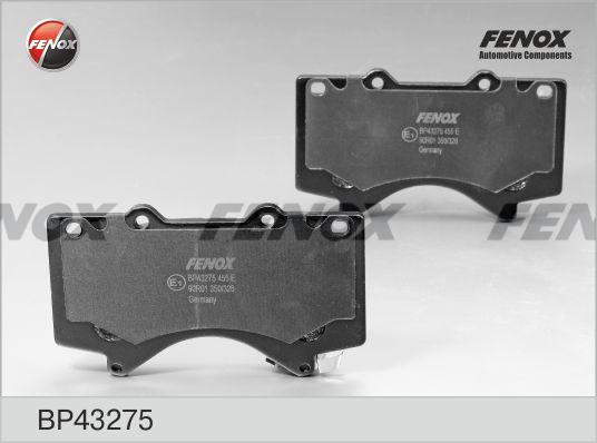 Fenox BP43275 - Brake Pad Set, disc brake car-mod.net