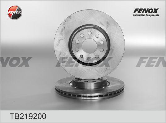 Fenox TB219200 - Brake Disc car-mod.net