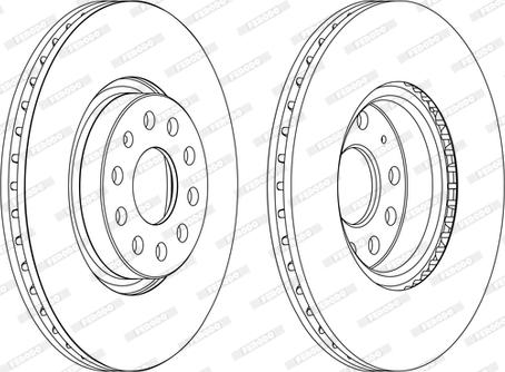 Ferodo DDF1305C-D - Brake Disc car-mod.net