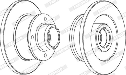 Ferodo DDF137X - Brake Disc car-mod.net