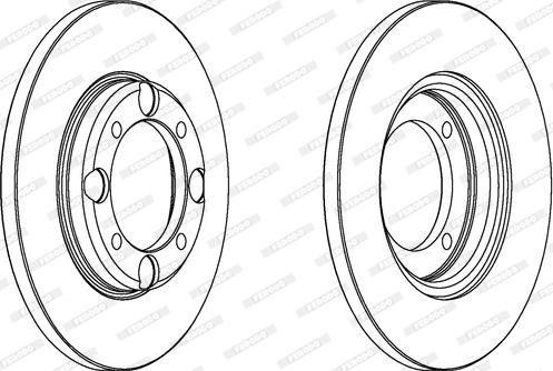 Ferodo DDF343 - Brake Disc car-mod.net