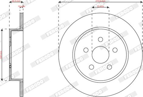 Ferodo DDF3096C - Brake Disc car-mod.net