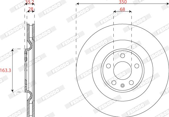 Ferodo DDF2661C - Brake Disc car-mod.net