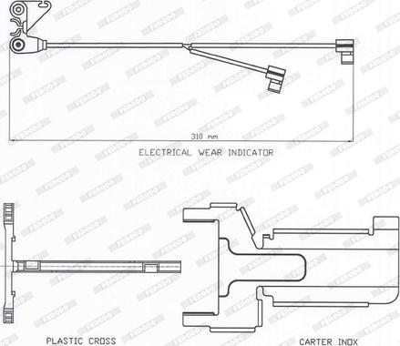 Ferodo FAI141 - Warning Contact, brake pad wear car-mod.net
