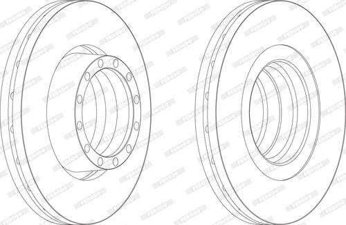 Ferodo FCR132A - Brake Disc car-mod.net