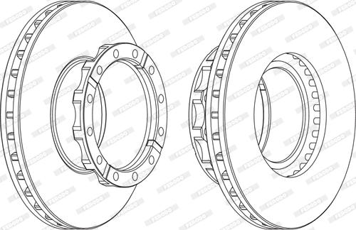Ferodo FCR254A - Brake Disc car-mod.net