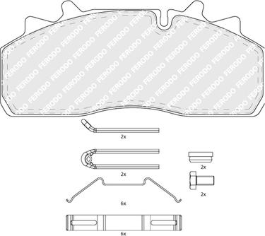 Ferodo FCV4043B - Brake Pad Set, disc brake car-mod.net