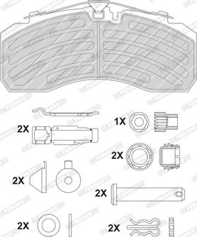 Ferodo FCV4801PTS - Brake Pad Set, disc brake car-mod.net