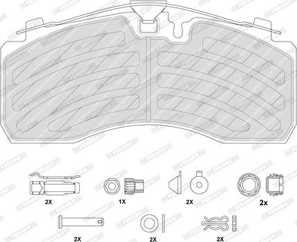 Ferodo FCV1329PTS - Brake Pad Set, disc brake car-mod.net