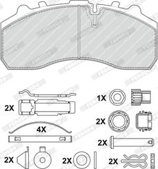 Ferodo FCV1373BFE - Brake Pad Set, disc brake car-mod.net